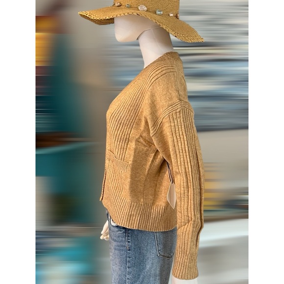 THINKABLE Khaki cute cardigan S M L - Picture 3 of 5